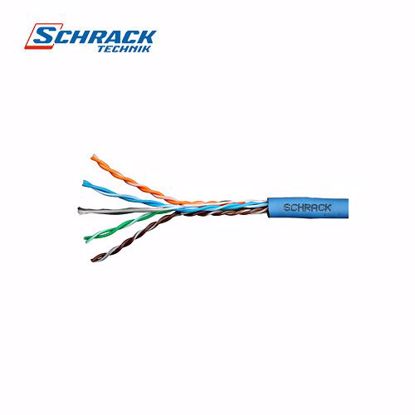 Slika od Schrack Kabl Cat.6, 4x2xAWG24/1, 300MHz, LS0H-3-25,plavi 100m HSEKU4233B