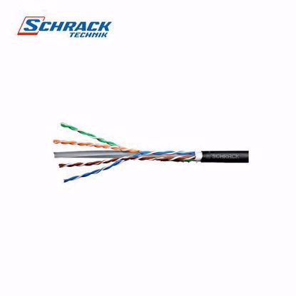 Schrack Kabl za spoljnu montažu Cat.6 U/UTP, 4x2xAWG-23, PE, crni 305m HSEKU423E3