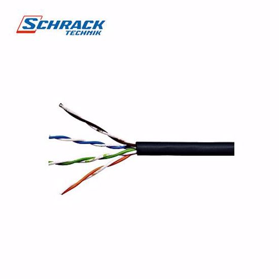 Slika od Schrack Kabl za spoljnu montazu Cat.5e U/UTP, 4x2xAWG-24, PE, crni 305m HSEKU424E3