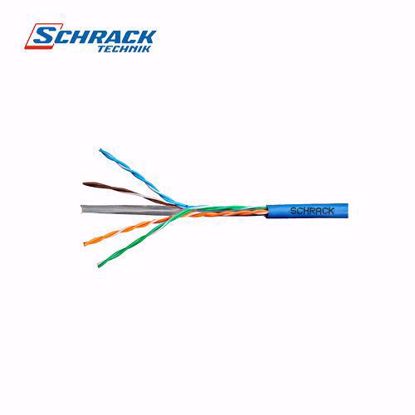 Schrack Kabl inst.Cat.6 U/UTP-300 Mhz, 4x2xAWG-23, LS0H, plavi-500m HSKU423H15