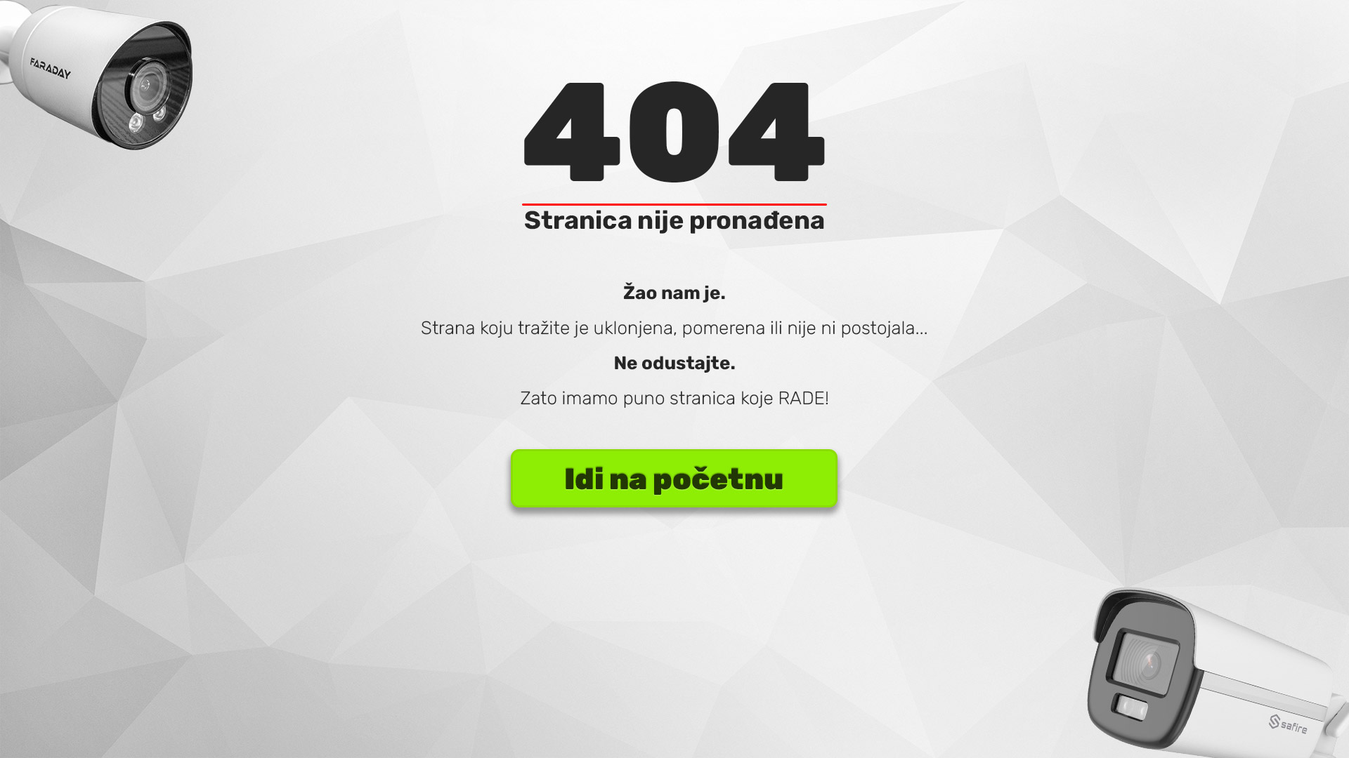 greska 404 - strana nije pronađena